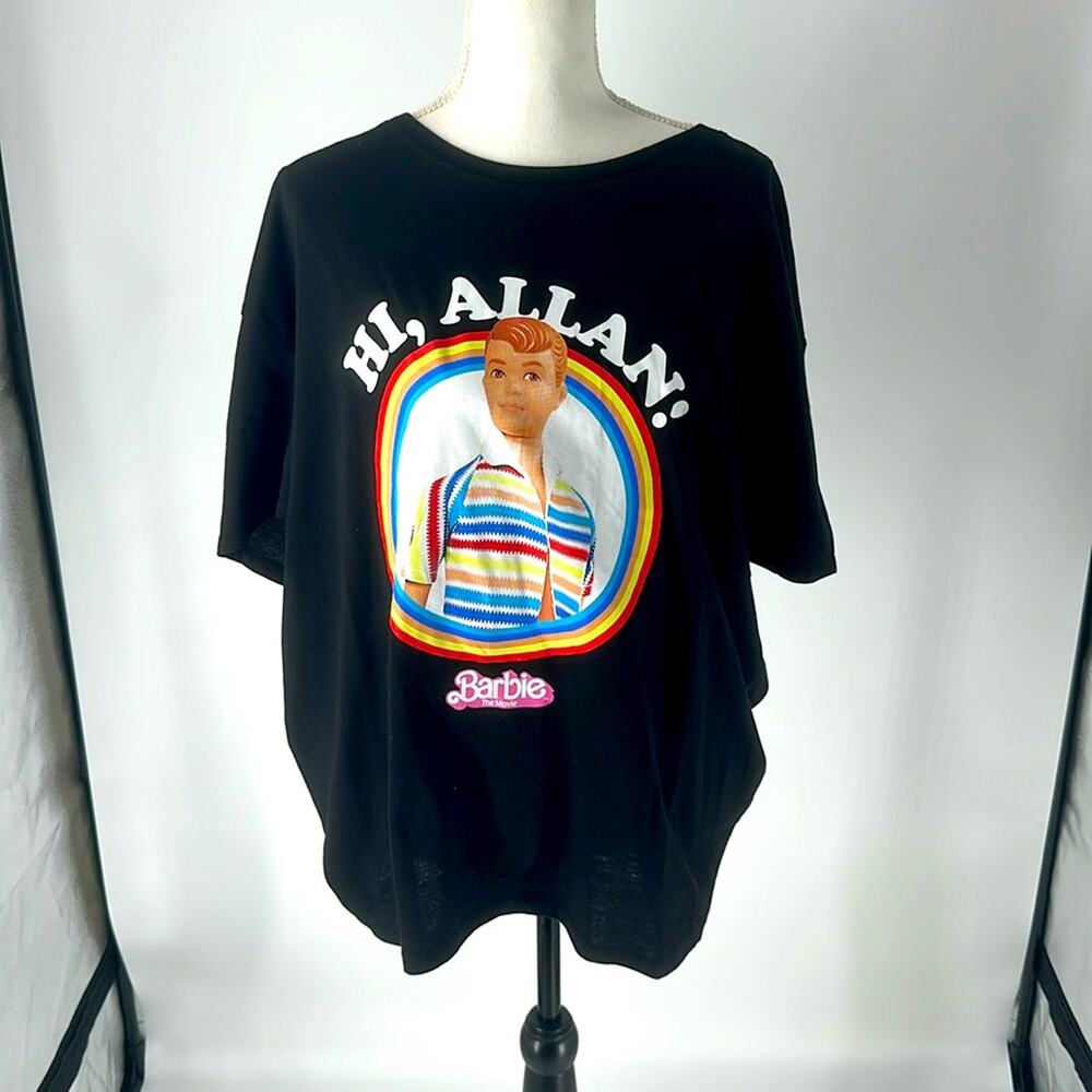 NWT Barbie The Movie Licensed Woman’s Ken
T-Shirt Black Size XXL